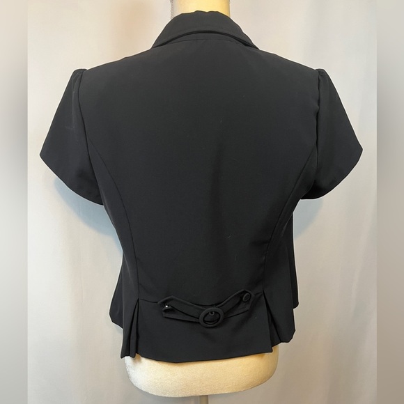 Black Suit Jacket Top Size Medium - Picture 5 of 9